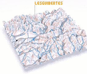 3d view of Les Guibertes