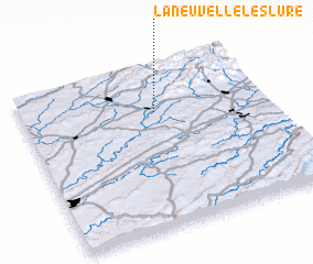 3d view of La Neuvelle-lès-Lure