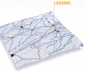 3d view of Les Gras