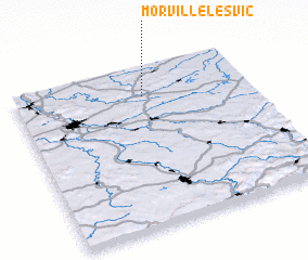 3d view of Morville-lès-Vic