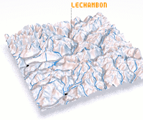 3d view of Le Chambon