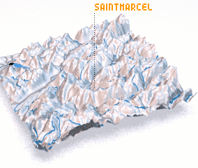 3d view of Saint-Marcel