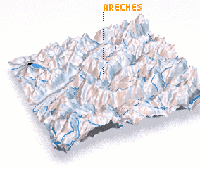 3d view of Arêches