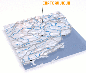 3d view of Châteauvieux