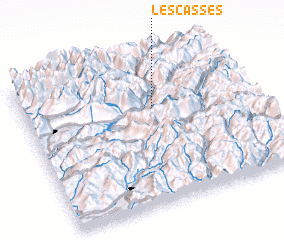 3d view of Les Casses