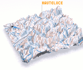 3d view of Hauteluce