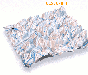 3d view of Les Cernix