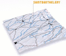 3d view of Saint-Barthélemy