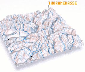 3d view of Thorame-Basse