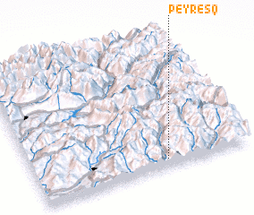 3d view of Peyresq