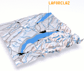 3d view of La Forclaz