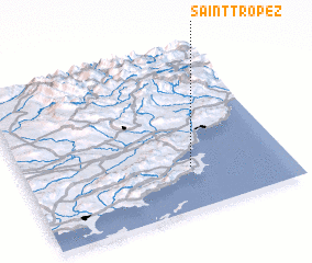 3d view of Saint-Tropez