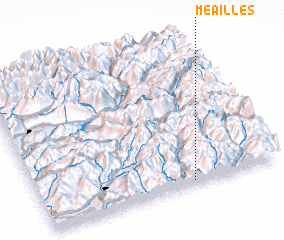 3d view of Méailles