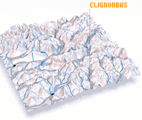 3d view of Clignon Bas