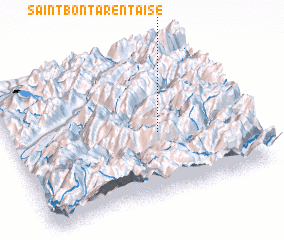 3d view of Saint-Bon-Tarentaise