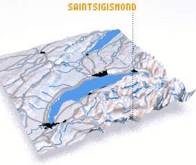 3d view of Saint-Sigismond