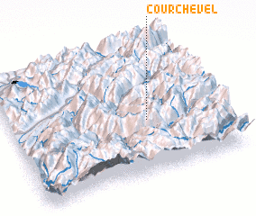 3d view of Courchevel