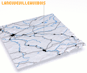 3d view of Laneuveville-aux-Bois