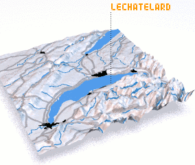 3d view of Le Châtelard