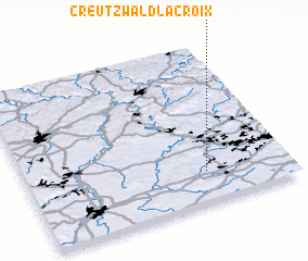 3d view of Creutzwald-la-Croix