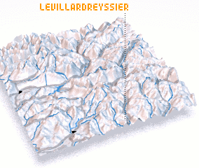 3d view of Le Villard-Reyssier