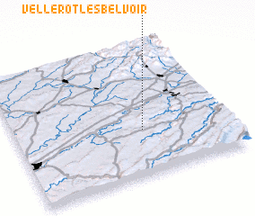 3d view of Vellerot-lès-Belvoir