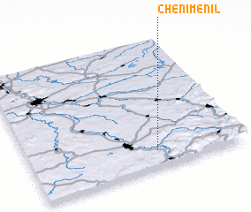 3d view of Cheniménil