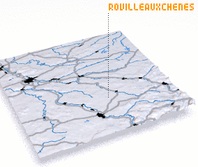 3d view of Roville-aux-Chênes