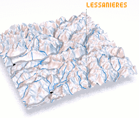 3d view of Les Sanières