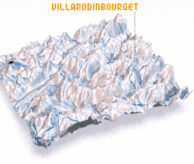 3d view of Villarodin-Bourget