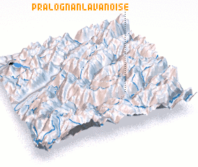 3d view of Pralognan-la-Vanoise