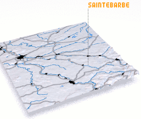 3d view of Sainte-Barbe