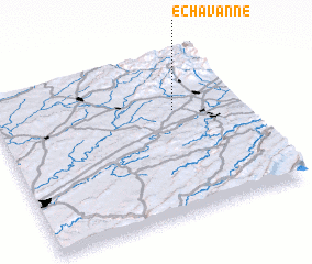 3d view of Échavanne