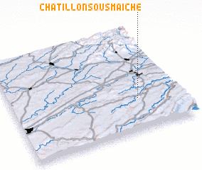 3d view of Châtillon-sous-Maiche