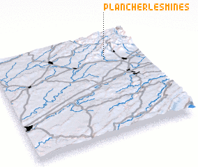 3d view of Plancher-les-Mines