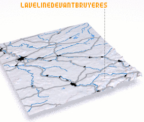 3d view of Laveline-devant-Bruyères