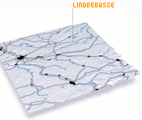 3d view of Lindre-Basse