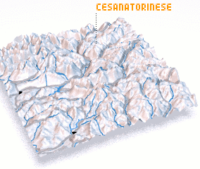 3d view of Cesana Torinese