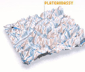 3d view of Plateau dʼAssy