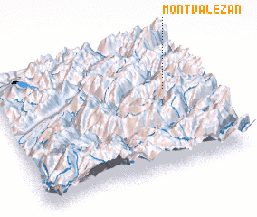 3d view of Montvalezan