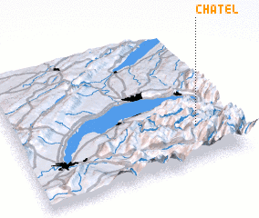 3d view of Châtel