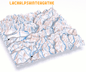 3d view of La Chalp-Sainte-Agathe