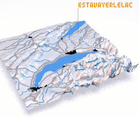 3d view of Estavayer-le-Lac