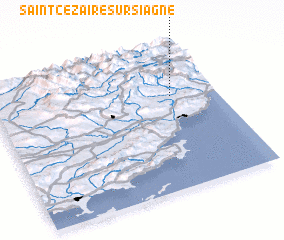 3d view of Saint-Cézaire-sur-Siagne