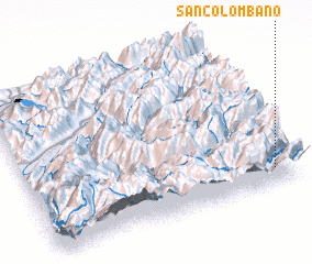 3d view of San Colombano