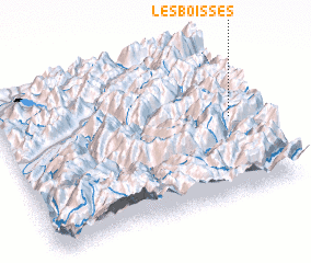 3d view of Les Boisses