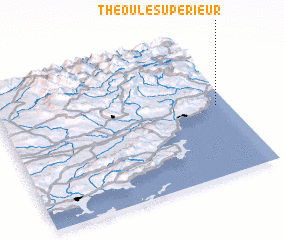 3d view of Théoule-Supérieur