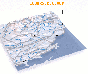 3d view of Le Bar-sur-le-Loup