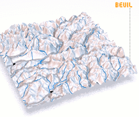 3d view of Beuil