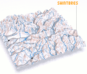 3d view of Saint-Brès